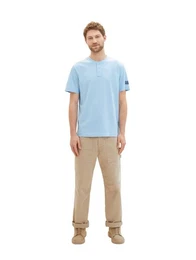 Henleyshirt mit Knopfleiste