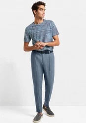 Cinque Anzughose CISAND mit Bundfalte Blau/Grau/Hellblau