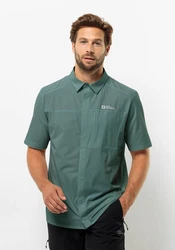 Jack Wolfskin Funktionshemd VANDRA S/S SHIRT Grün/Dunkelgrün