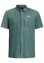 Jack Wolfskin Funktionshemd VANDRA S/S SHIRT Grün/Dunkelgrün