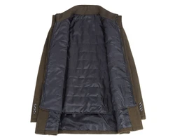 Allthemen Kurzmantel mit abnehmbarer Weste Dunkelgrün/Khaki/Braun/Grau