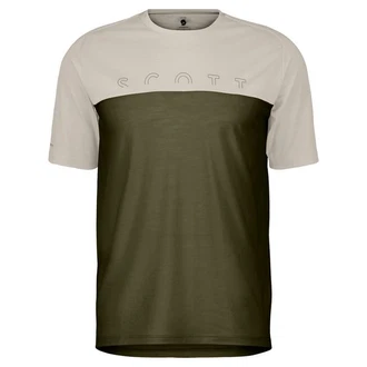 Scott Kurzarmshirt Defined Merino S/sl Tee Herren Dunkelgrün/Khaki