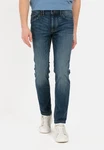 camel active 5-Pocket Jeans Slim Fit Madison Stretch Jeanshose Blau/Hellblau