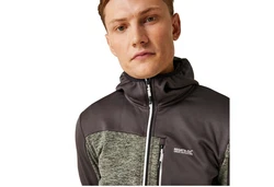 Regatta Strickfleecejacke Cadford VI Dunkelgrau/Grau/Bordeaux/Schwarz