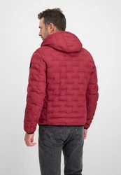 Milestone Steppmantel Popjacke Rot/Dunkelrot/Bordeaux