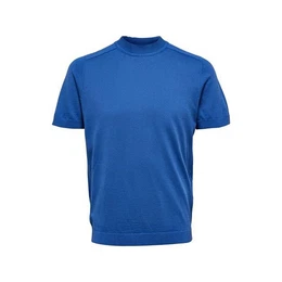 Rundhalspullover hell-blau (1-tlg)