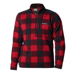 Strickfleece-Pullover Sweater Weather II Printed Half-Zip mit Logo auf der Brust