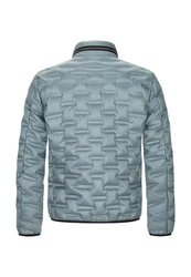 Milestone Steppmantel Popjacke Grau/Blau/Hellblau