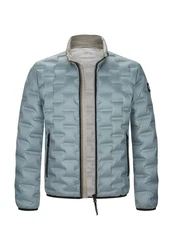 Milestone Steppmantel Popjacke Grau/Blau/Hellblau