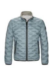 Milestone Steppmantel Popjacke Grau/Blau/Hellblau