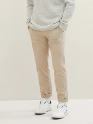 TOM TAILOR Chinohose im Utility Stil Khaki/Beige