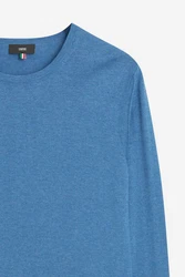 Cinque Rundhalspullover Kurzmantel Hellblau/Blau