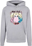 ABSOLUTE CULT Kapuzensweatshirt Herren Batman - Harley Quinn Mad Love Basic Hoody Rosa/Gelb/Grün