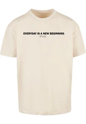 Merchcode T-Shirt Hope Heavy Oversize Tee Beige/Khaki