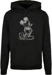 ABSOLUTE CULT Kapuzensweatshirt Herren Mickey Mouse - Sketch Kick Schwarz/Grau/Beige