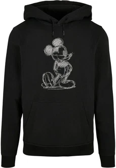 ABSOLUTE CULT Kapuzensweatshirt Herren Mickey Mouse - Sketch Kick Schwarz/Grau/Beige ABSOLUTE CULT Kapuzensweatshirt Herren Mickey Mouse - Sketch Kick Schwarz/Grau/Beige