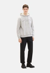 TOM TAILOR Hoodie Kapuzensweatshirt Grau/Silber/Hellgrau