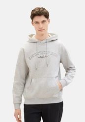 TOM TAILOR Hoodie Kapuzensweatshirt Grau/Silber/Hellgrau