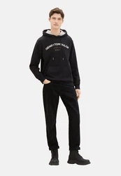 TOM TAILOR Hoodie Kapuzensweatshirt Schwarz