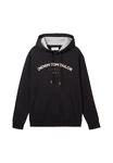 TOM TAILOR Hoodie Kapuzensweatshirt Schwarz