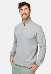 Indicode Strickpullover INNate Grau/Hellgrau