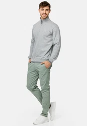 Indicode Strickpullover INNate Grau/Hellgrau