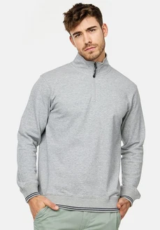 Indicode Strickpullover INNate Grau/Hellgrau
