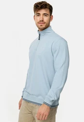 Indicode Strickpullover INNate Hellblau/Grau/Blau/Türkis