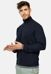 Indicode Strickpullover INNate Dunkelblau/Blau