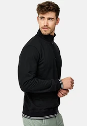 Indicode Strickpullover INNate Schwarz/Dunkelgrau