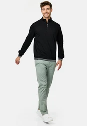 Indicode Strickpullover INNate Schwarz/Dunkelgrau