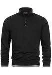 Indicode Strickpullover INNate Schwarz/Dunkelgrau