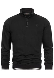 Indicode Strickpullover INNate Schwarz/Dunkelgrau