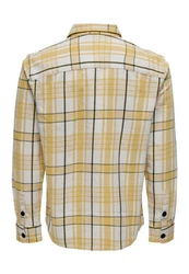 ONLY & SONS Langarmhemd Milo Gelb/Creme