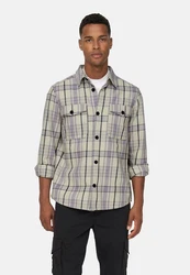 ONLY & SONS Langarmhemd Milo Lila/Grau/Dunkelblau/Beige/Hellgrau