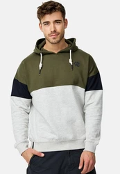 Indicode Kapuzenpullover INZiggy Dunkelgrün/Khaki/Grün