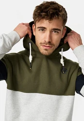 Indicode Kapuzenpullover INZiggy Dunkelgrün/Khaki/Grün