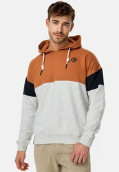 Indicode Kapuzenpullover INZiggy Braun/Orange/Rot