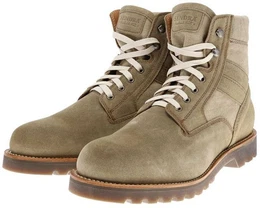 MILLES 17656 Beige Stiefelette Rahmengenhter Herren Schnrstiefel