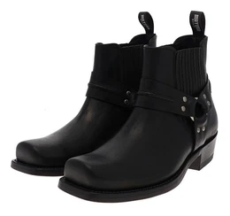 MB004 Schwarz Bikerboots Rahmengenht
