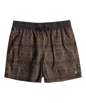 Billabong Badeshorts M Vacay Lb Herren Braun/Lila/Creme/Beige/Mischfarben/Dunkelrot