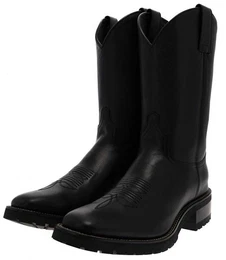 RETRO MONTANA Schwarz Cowboystiefel Rahmengenht Herren Westernreitstiefel