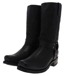 BLUES 9809 Schwarz Bikerboots Rahmengenht Unisex Bikerstiefel, Thinsulate Insulation