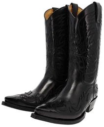 CUERVO 3241 Schwarz Cowboystiefel Rahmengenhter Herren Cowboystiefel