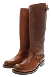 LIGHTING 16084 Braun Bikerboots Rahmengenhter Herren Lederstiefel