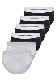 Slip 6er Pack men GO ABC 2.0 (Spar-Set, 6-St) Slip / Unterhose - Baumwolle - Ohne Eingriff - Atmungsaktiv