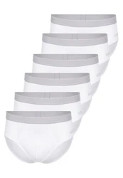 sloggi Slip men GO ABC 2.0 (Spar-Set, 6-St) Weiß/Grau