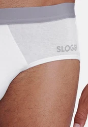 sloggi Slip men GO ABC 2.0 (Spar-Set, 6-St) Weiß/Grau