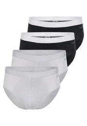 Slip 4er Pack men GO ABC 2.0 (Spar-Set, 4-St) Slip / Unterhose - Baumwolle - Ohne Eingriff - Atmungsaktiv