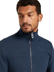 TOM TAILOR Sweatjacke Stehkragen Blau/Dunkelblau/Hellblau